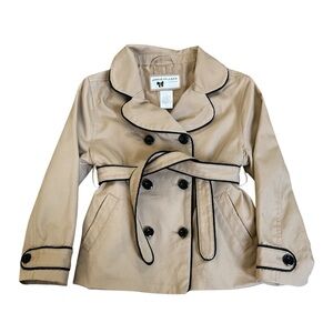 Janie and Jack Tan Trench Coat Size 2T-3‎